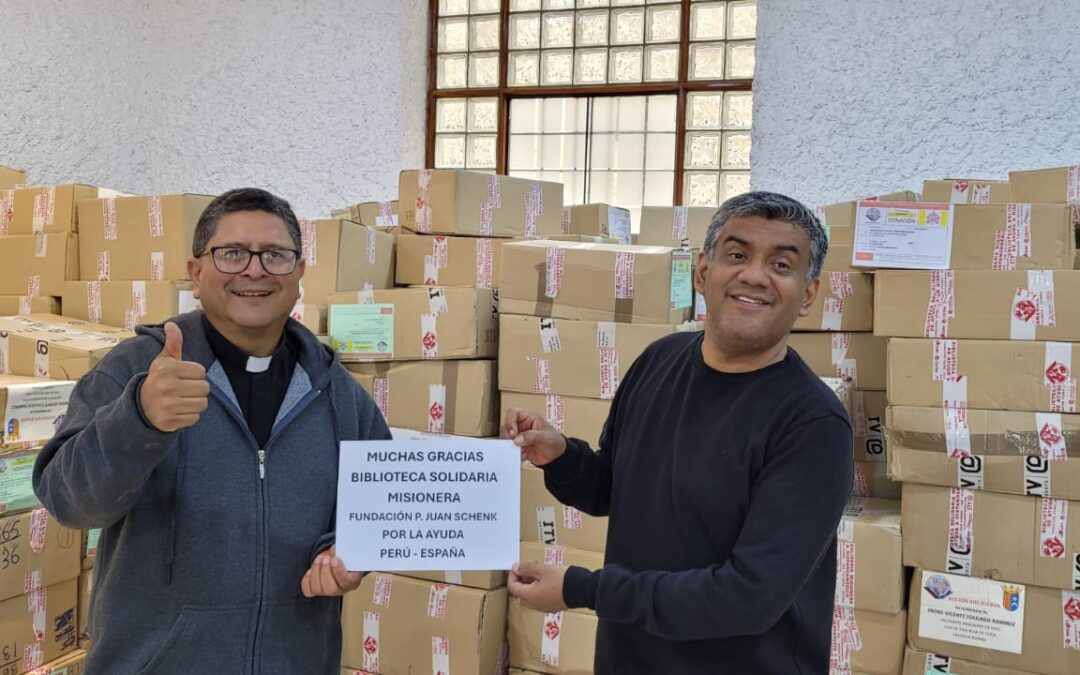 Recepción de material en la iglesia San Francisco Javier del Callao – Perú